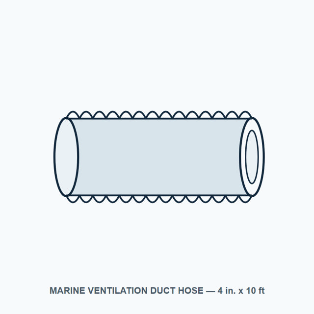 Gaine souple de ventilation marine Northwind 4 in. (10 ft)